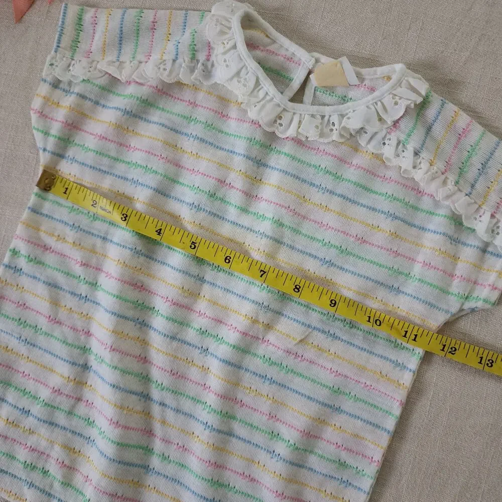 Vintage 60s-70s Pastel Striped Shirt 4t